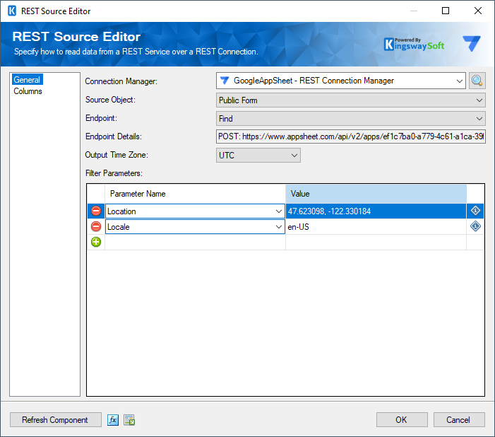 SSIS Google AppSheet Source Component